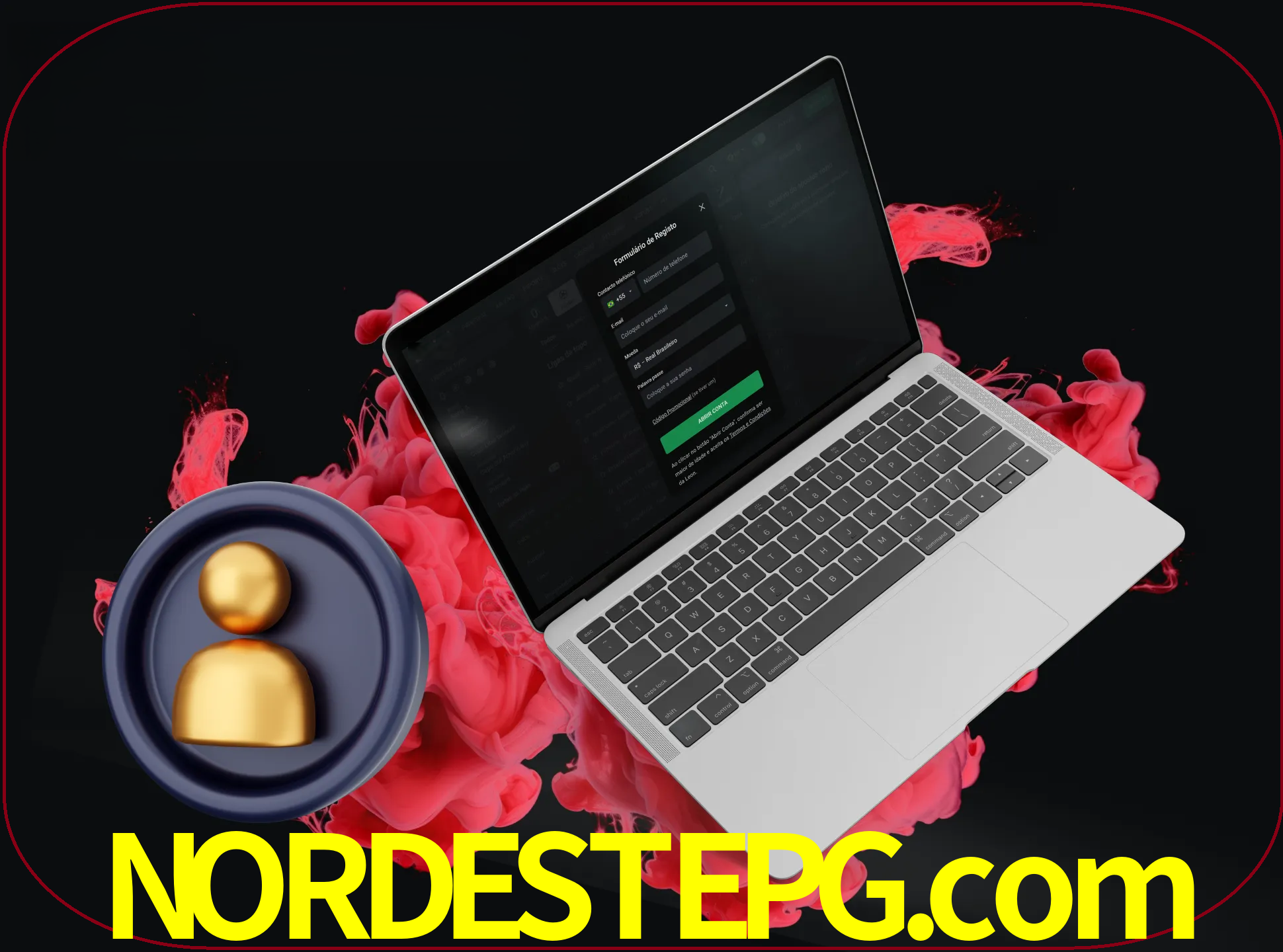 No cabeçalho do site nordestepg, clique no botão que o levará a um formulário especial onde terá de introduzir as suas informações actuais.