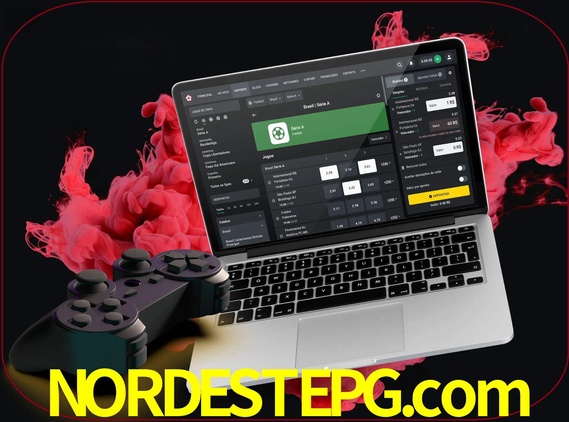 Visite a secção especial de jogos de vídeo em nordestepg para descobrir em que jogos pode apostar e ganhar muito dinheiro.
