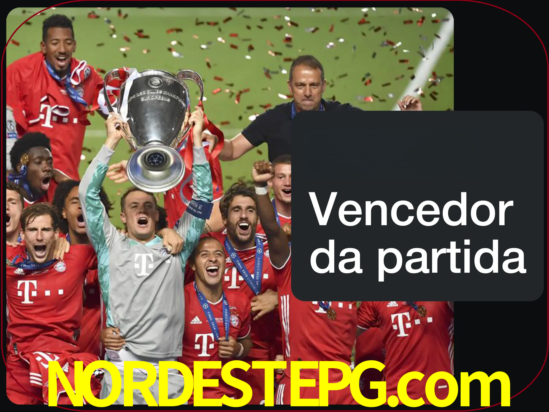 Aposte no vencedor e ganhe uma grande quantia de dinheiro.