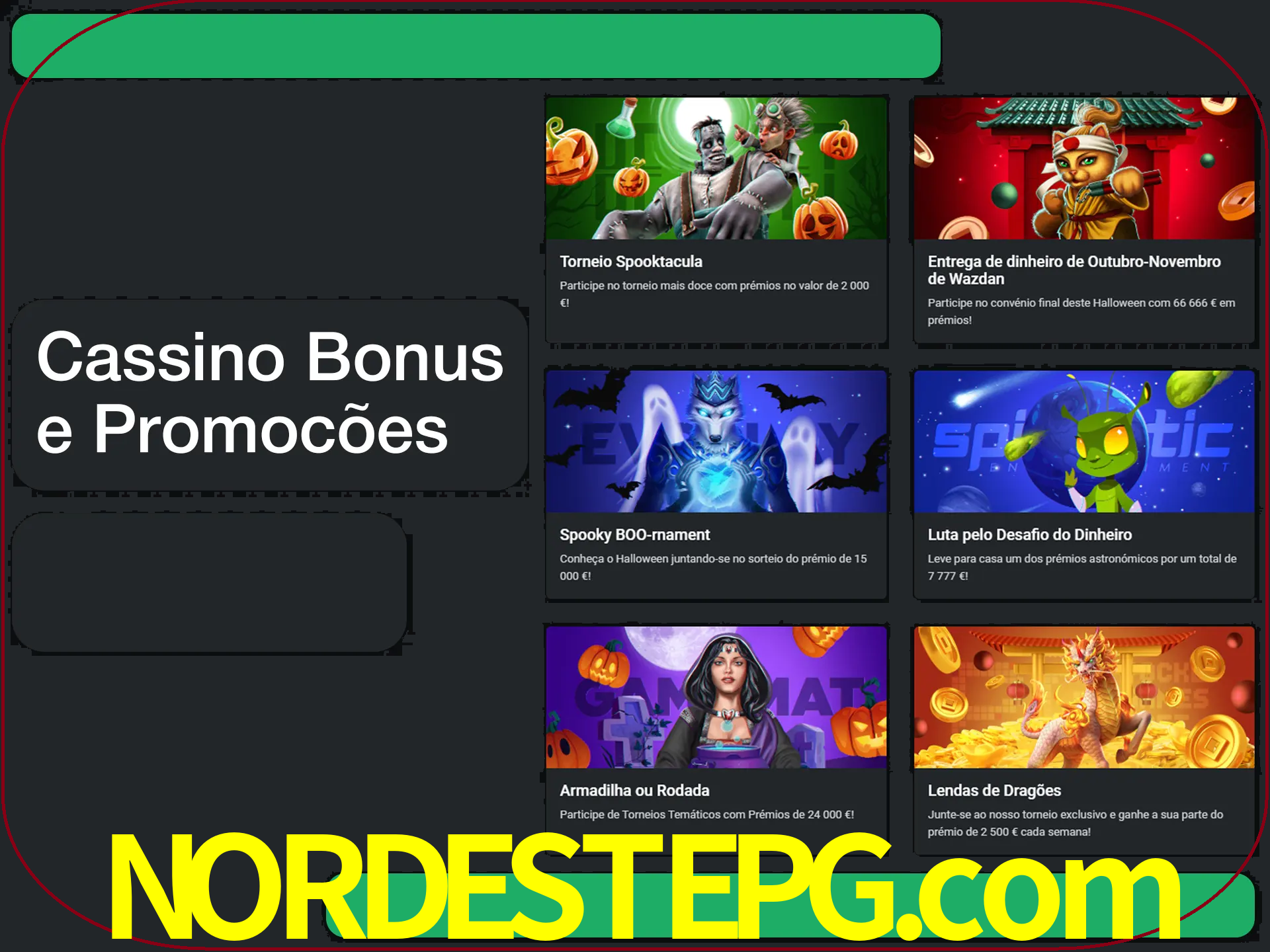 Verifique se há novos bônus de cassino para reivindicar.