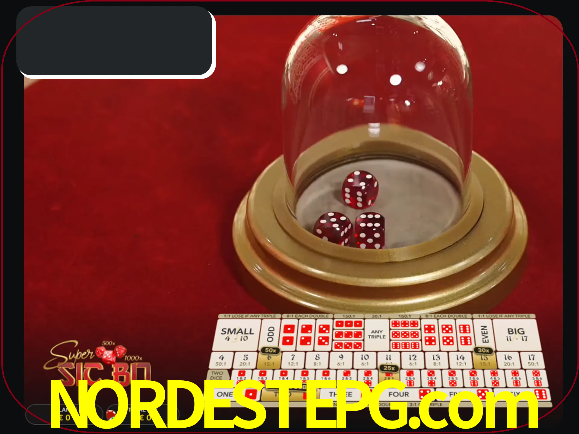 Deixe os dados ao seu lado nos jogos da Sic Bo.