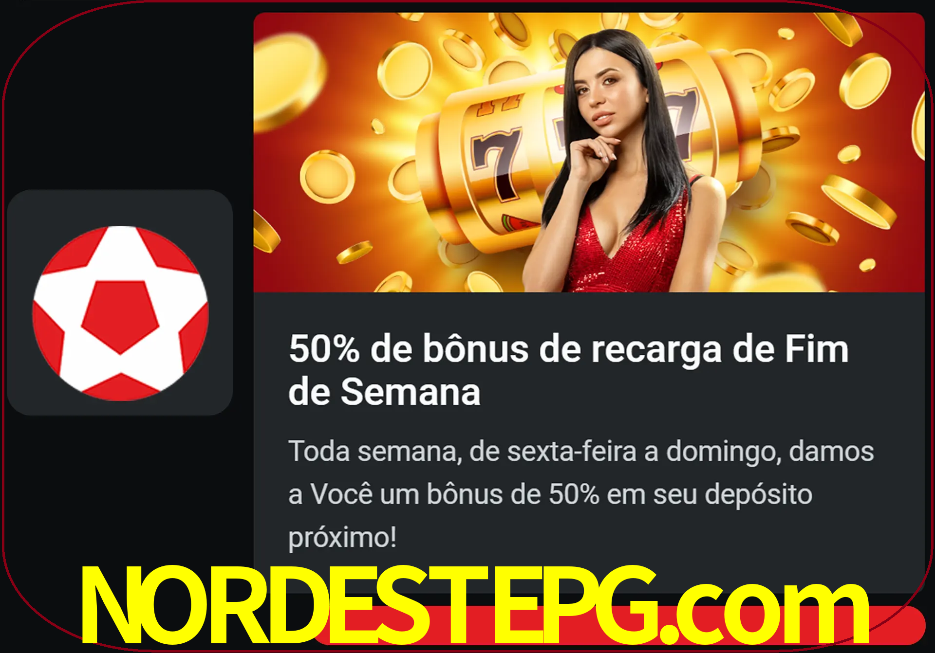 Volte a cada semana para receber novos bônus em dinheiro.