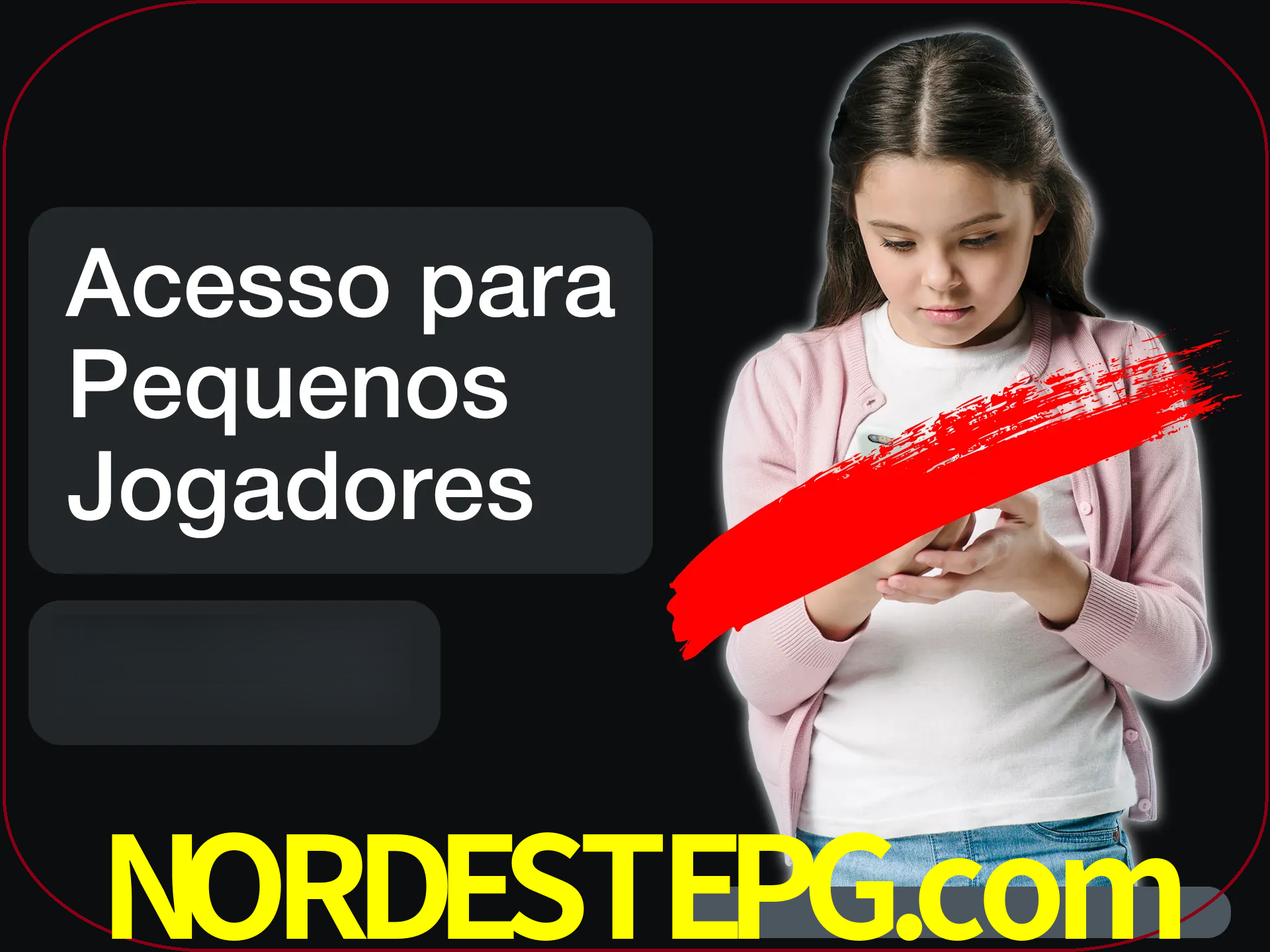 As crianças não podem jogar jogos de cassino.