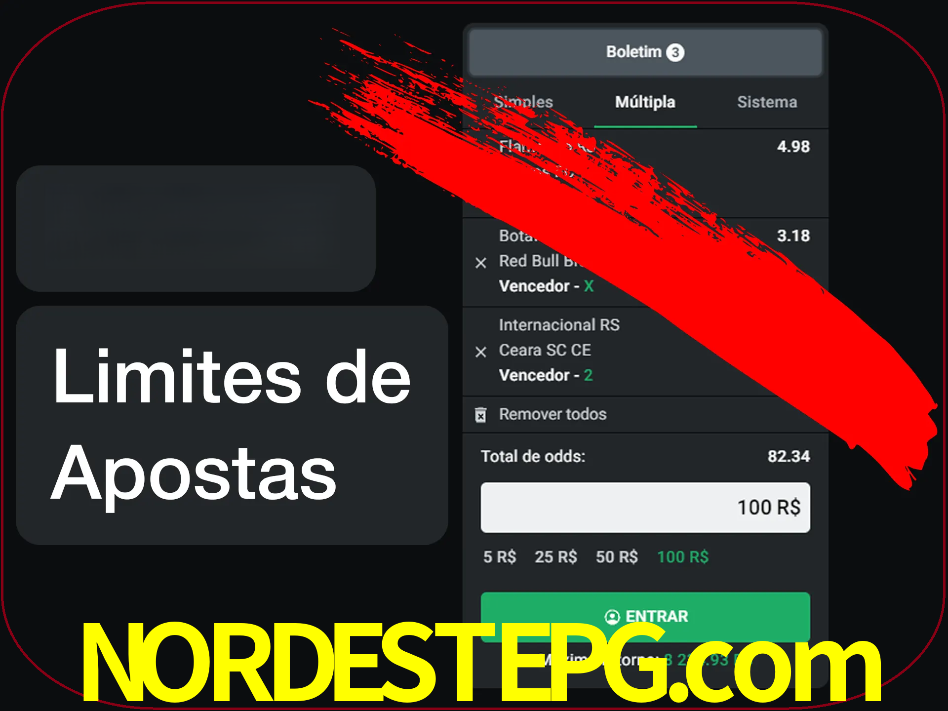 Não faça apostas loucas.